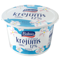 Baltais skābais krējums, 12%