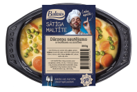 Dārzeņu sautējums ar burkāniem un zirnīšiem