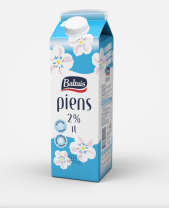 Baltais Piens, 2%
