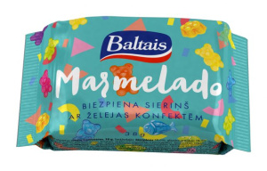 Baltais Biezpiena sieriņš Marmelado