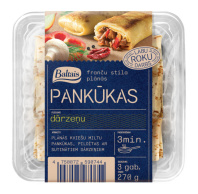 Pankūkas. Ar dārzeņu pildījumu